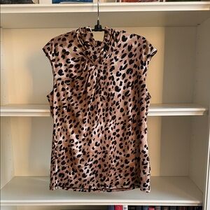 Leopard Print Sleeveless Top